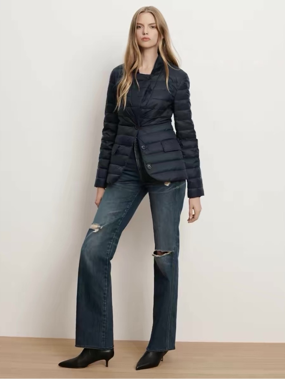 VERONICA BEARD Campbell Dickey Puffer Blazer, 2 6